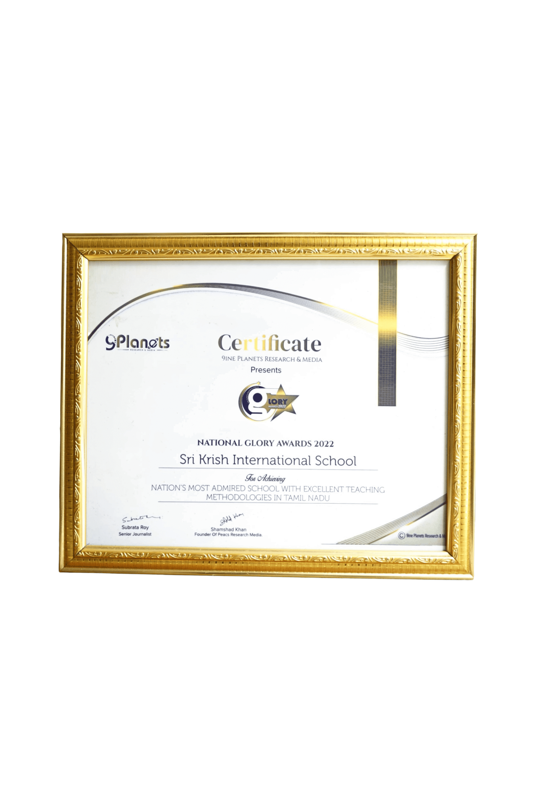 NATIONAL GLORY AWARDS 2022